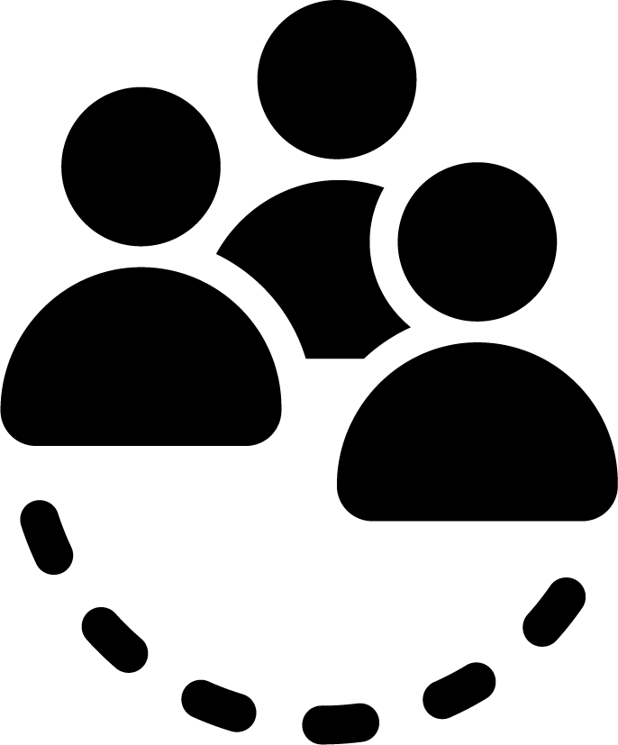 Symbol von einer Gruppe von Menschen